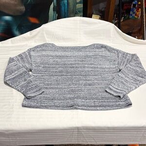 Old Navy Navy & White Marled Knit Sweater Size Medium